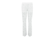 A.M.G brand bead and feather embroidered pants