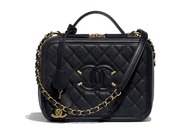 Chanel Grained calfskin & gold-tone metal