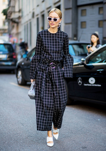 Fendi summits streets of Milan. Streetstyle fashion
