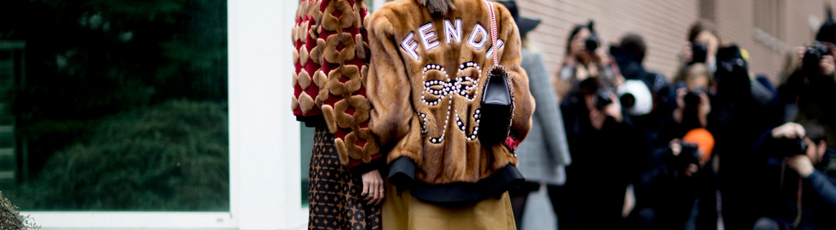 Fendi summits streets of Milan. Streetstyle fashion
