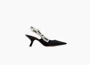 Dior slingback in black technical fabric